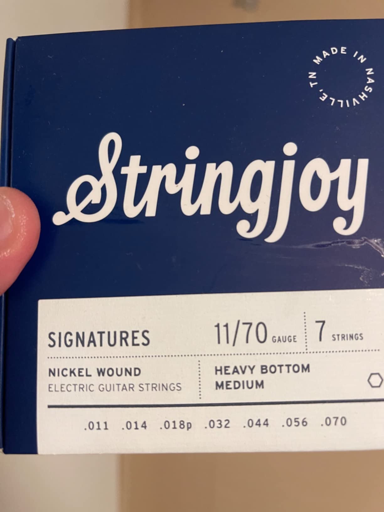 Stringjoy 11-70 7 String Heavy Bottom Medium Electric Signatures | 7 String Set | Nickel Wound | Hex Core | 1 Set customer photo 2