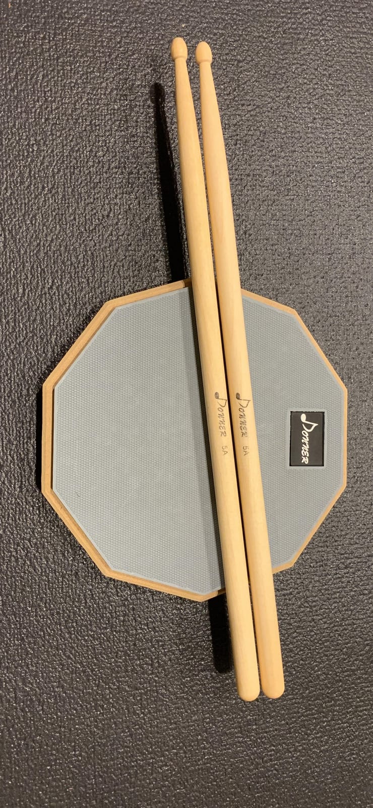 Donner Drum Practice Pad 8 Inches, Silent Practice Drum Pad 2-Sided With Drum Sticks (Blue) customer photo 2