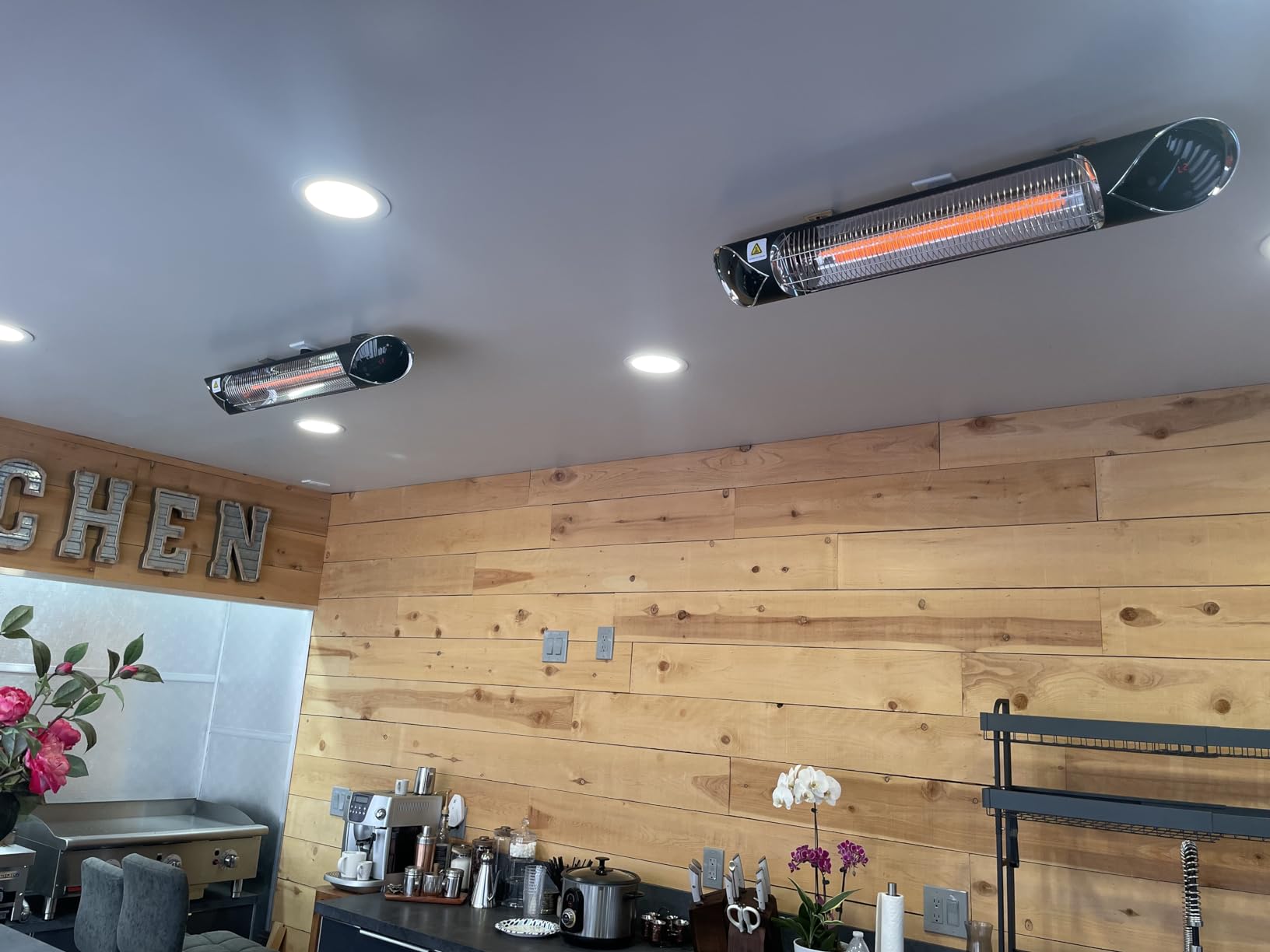 Briza Infrared Electric Patio Heater - Indoor/Outdoor Heater - Portable Wall/Garage Heater - 1500W - use with Stand - Mount to Ceiling/Wall) customer photo 1