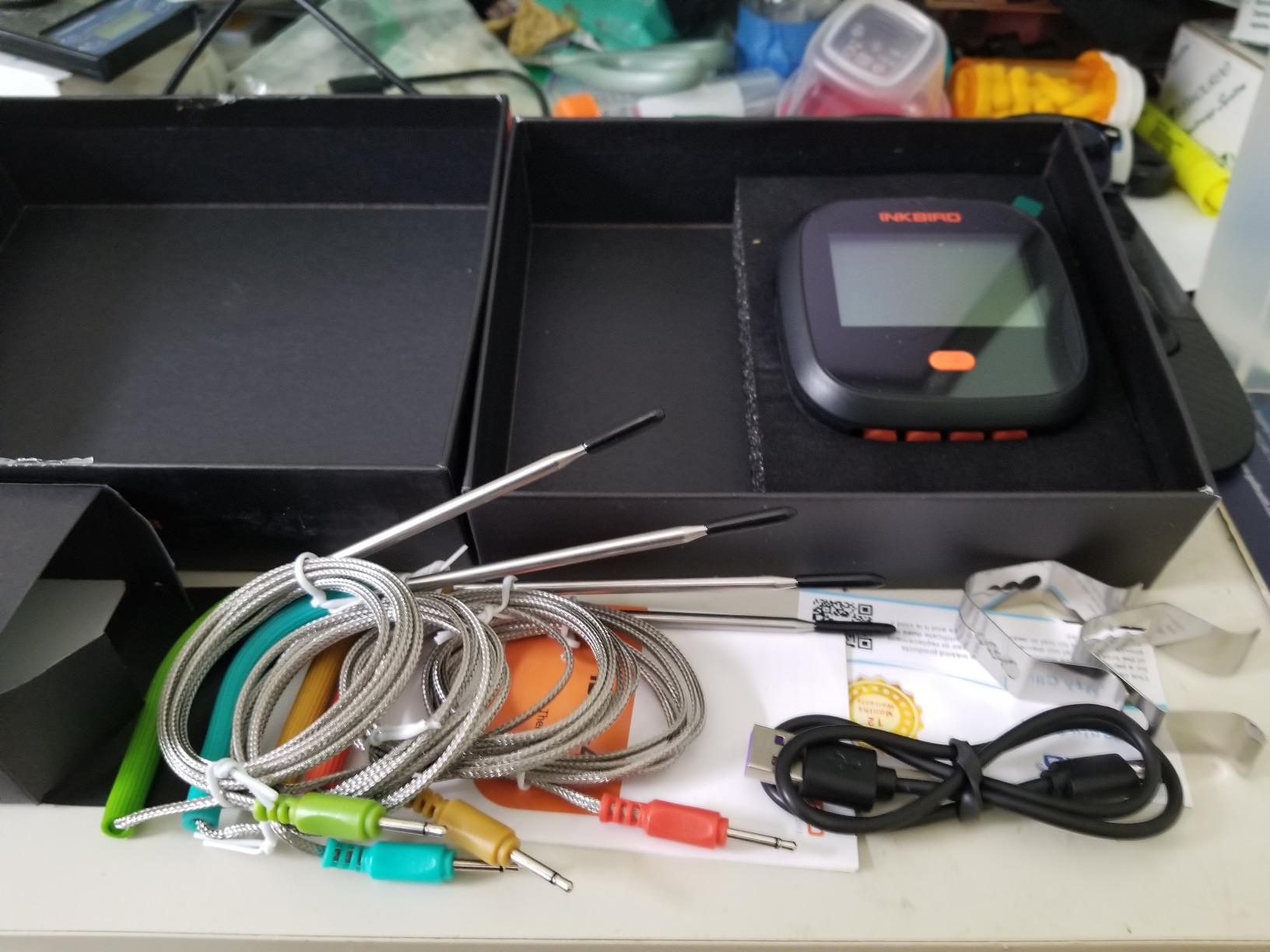INKBIRD WiFi Meat Thermometer IBBQ-4T, Wireless BBQ Thermometer for Smoker customer photo 1
