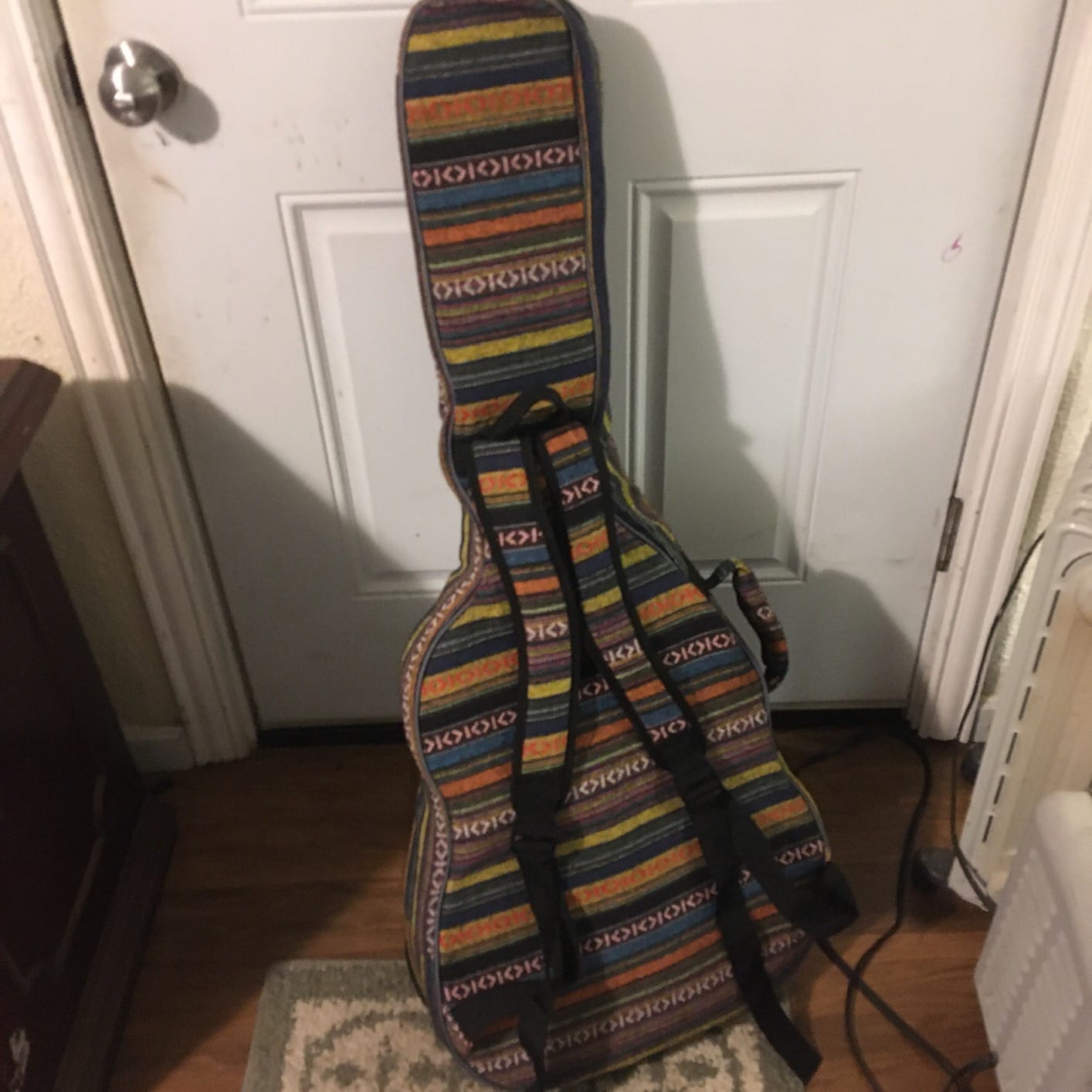 CAHAYA Acoustic Guitar Bag with Neck Cradle Bohemian Vintage Guitar Case 0.65in Thick Sponge Padded Guitar Case for 40 41 42 In Acoustic Classical Guitars CY0186 customer photo 1