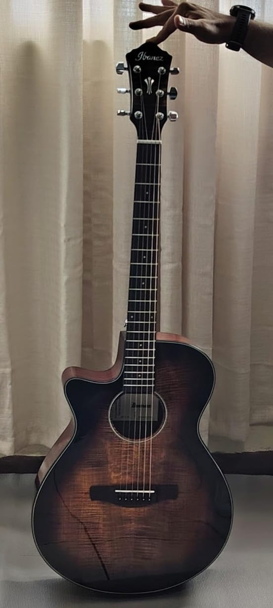 Ibanez AEG70 Acoustic-Electric Guitar - Transparent Charcoal Burst High Gloss customer photo 1