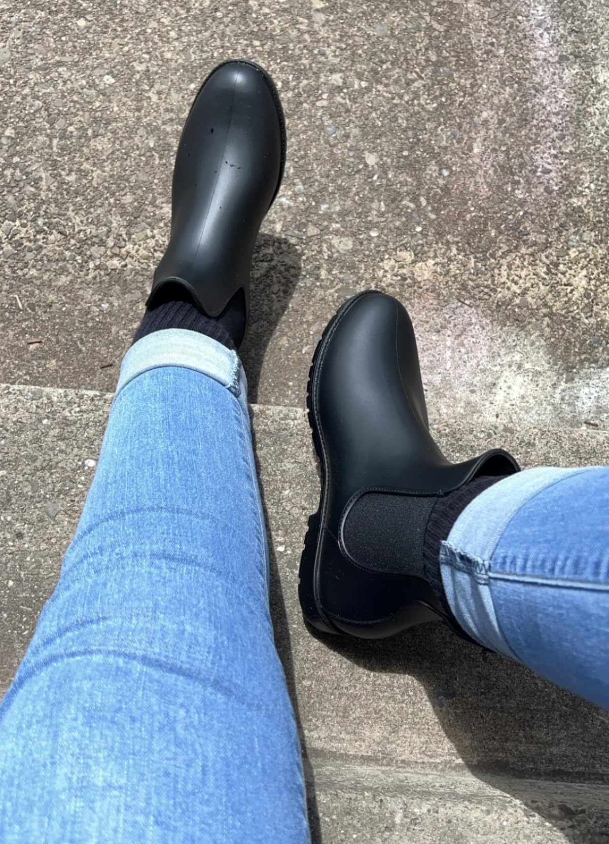 Asgard Women's Ankle Rain Boots Waterproof Chelsea Boots customer photo 2