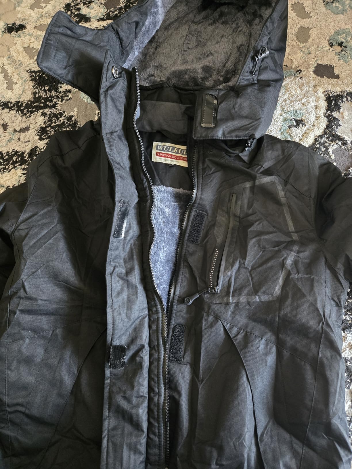 WULFUL Women's Waterproof Ski Jacket Warm Winter Coats Windproof Winter Jackets for Women Fleece Lined Windbreaker with Hood customer photo 2