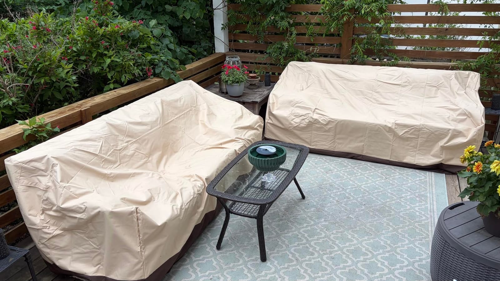 Vailge Patio Sofa Cover 3-Seater & Outdoor Couch Cover Waterproof customer photo 1