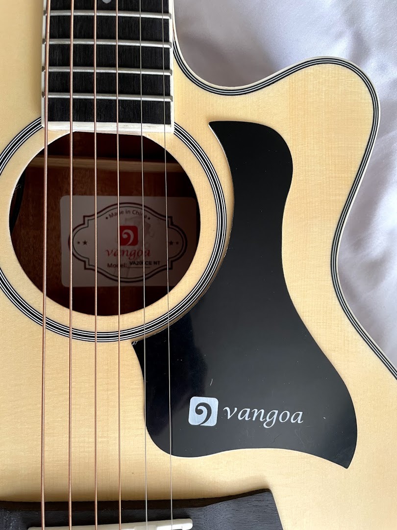 Vangoa 3/4 Electric Acoustic Guitar Spruce Top Kit for Beginner, 4-Band EQ | Built-in tuner & truss rod, 36