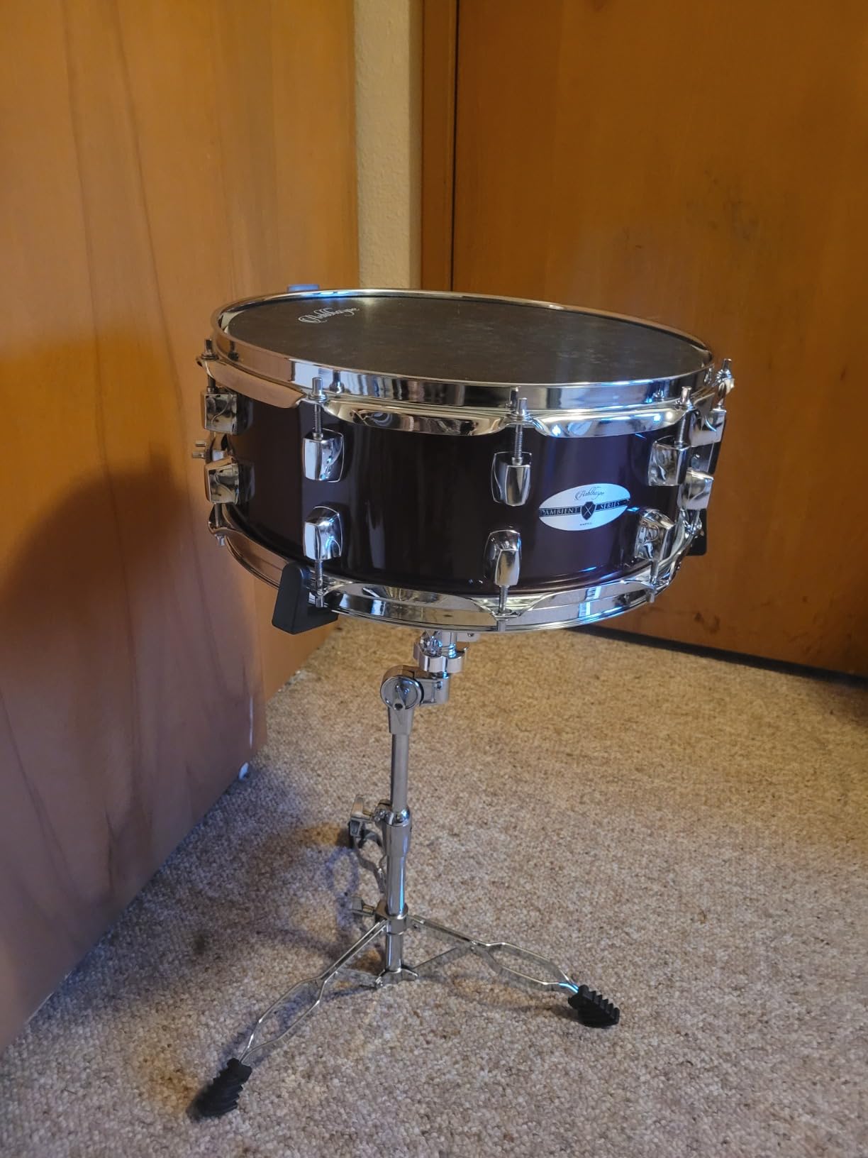 Ashthorpe Snare Drum Set with Remo Head (Black) - Student Beginner Kit with Stand, Padded Gig Bag, Practice Pad, Neck Strap, and Sticks customer photo 2