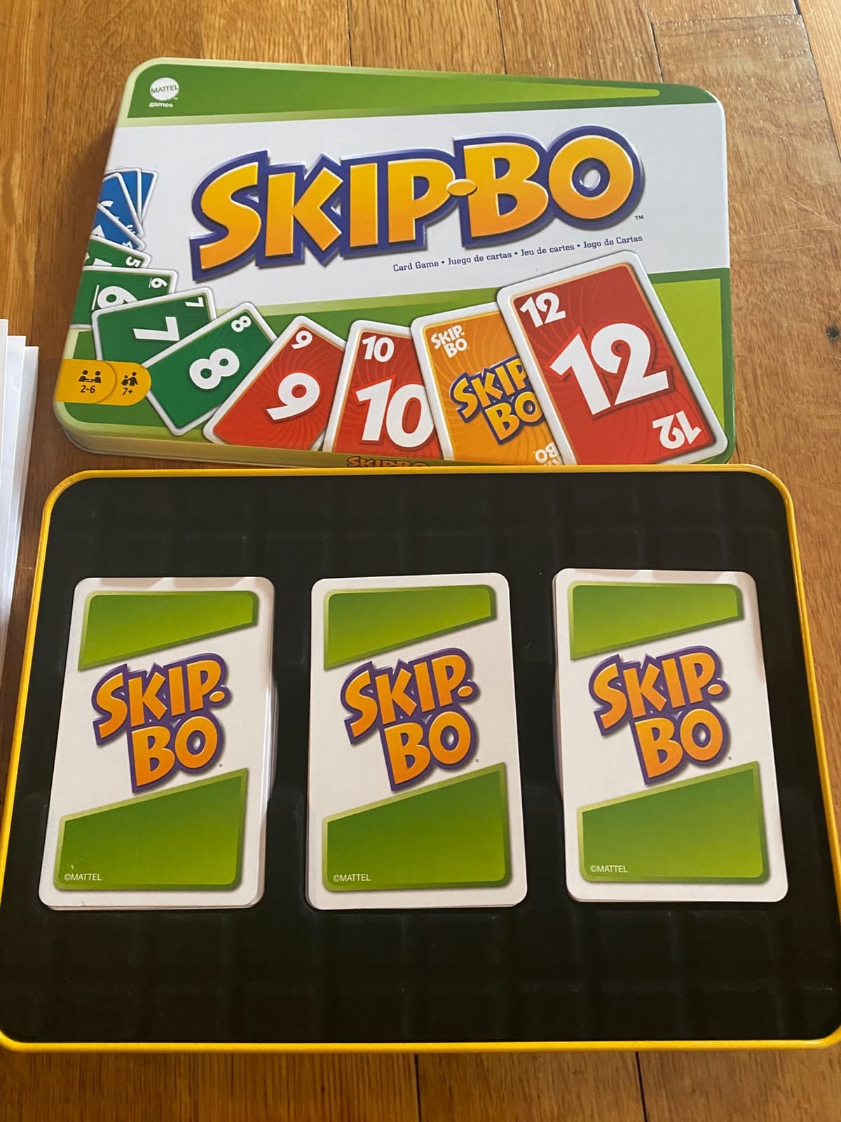 Mattel Games Skip-Bo Card Game in Storage Tin, for 2-6 Players customer photo 1