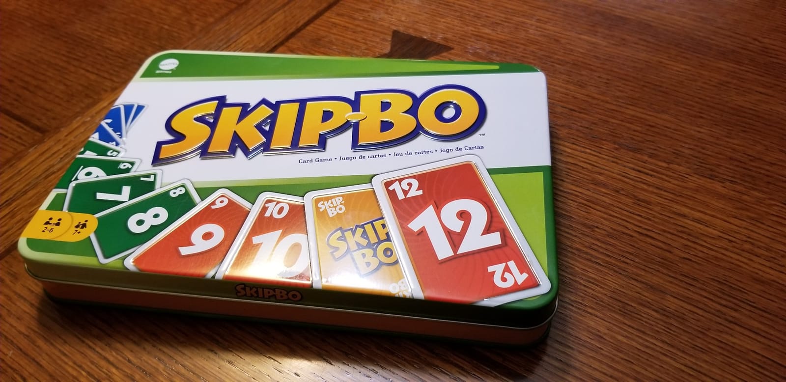 Mattel Games Skip-Bo Card Game in Storage Tin, for 2-6 Players customer photo 2