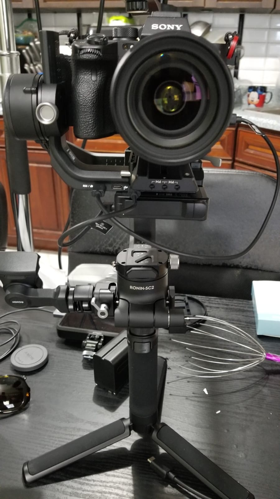 DJI RSC 2 Combo - 3-Axis Gimbal Stabilizer for DSLR and Mirrorless Camera, Nikon, Sony, Panasonic, Canon, Fujifilm, 6.6 lb Payload, Foldable Design, Vertical Shooting, OLED Screen, Black. customer photo 1