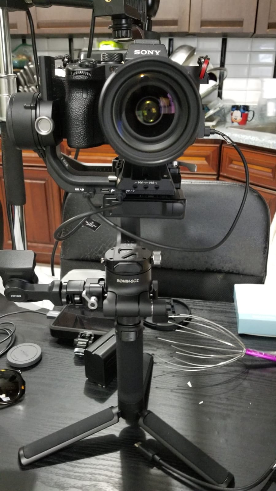 DJI RSC 2 Combo - 3-Axis Gimbal Stabilizer for DSLR and Mirrorless Camera, Nikon, Sony, Panasonic, Canon, Fujifilm, 6.6 lb Payload, Foldable Design, Vertical Shooting, OLED Screen, Black. customer photo 2