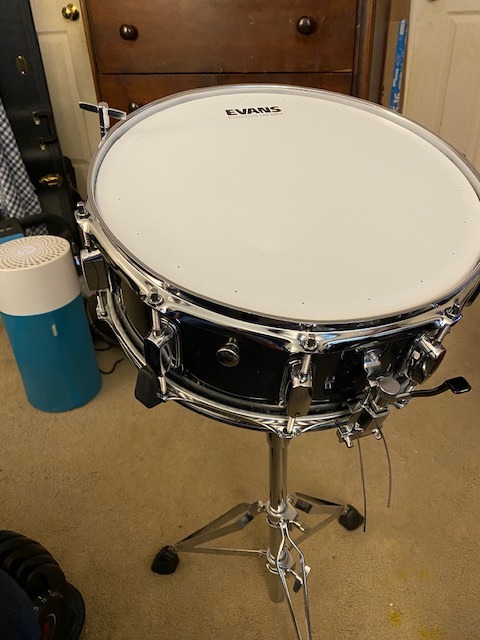 Eastar Snare Drum Set with Drum Sticks, Stand, Mute Pad, Bag, Key, 14
