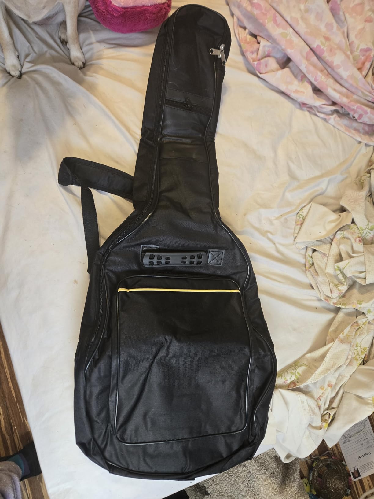 Evil Hair 36 Inch Acoustic Guitar Gig Bag Waterproof Dual Adjustable Shoulder Strap 5mm Padding Backpack with Accessories - For 36