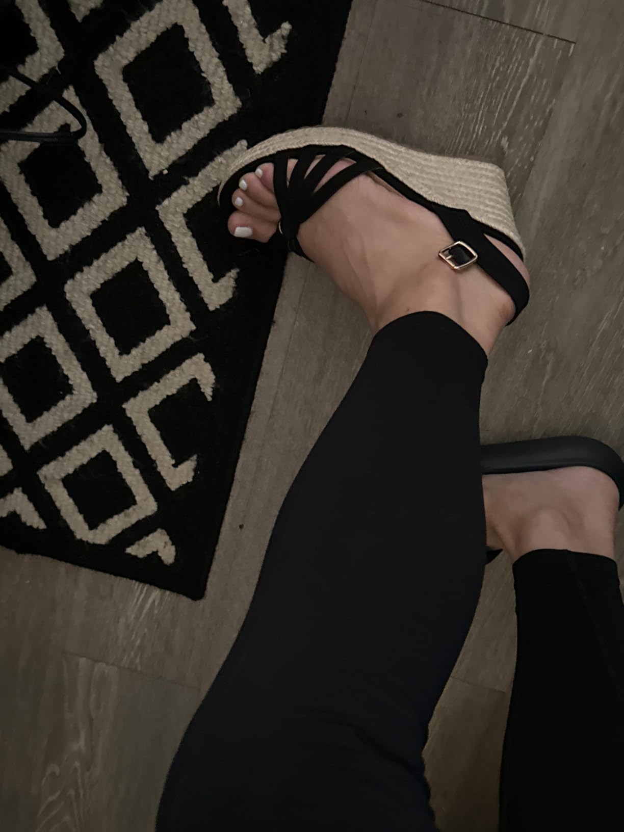 mikarka Wedge Heels Sandals for Women: Open Toe Platform Espadrilles Wedges customer photo 2