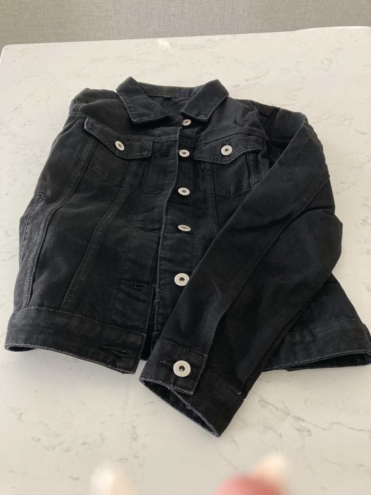 MISS MOLY Women's Denim Jacket Classic Button Up Jean Jacket customer photo 2