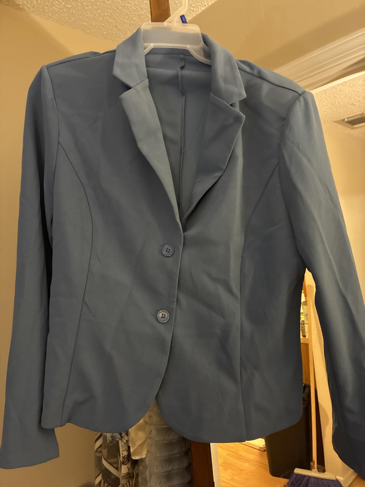 Allegra K Women's Work Office Blazer Stretch Lapel Collar Long Sleeve Jacket Suit Blazer customer photo 1