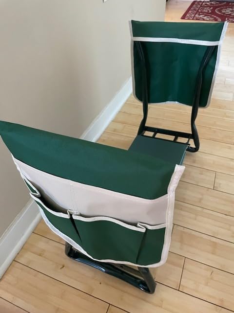KVR Upgraded Garden Kneeler and Seat with Thicken & Widen Soft Kneeling Pad,Heavy Duty Foldable Gardener Stool with 2 Tool Pouches,Gardening Gifts for Women Mom Men Seniors¡… customer photo 2
