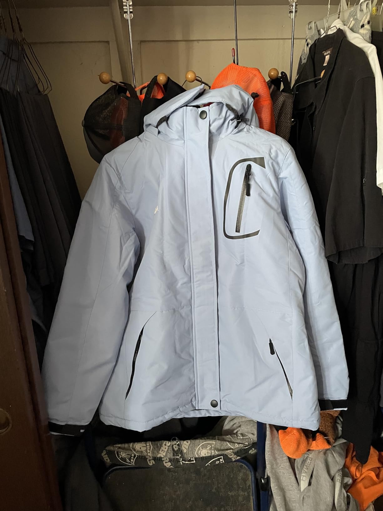 MOERDENG Women's Waterproof Warm Ski Coat Windproof Outdoor Winter Jacket customer photo 1