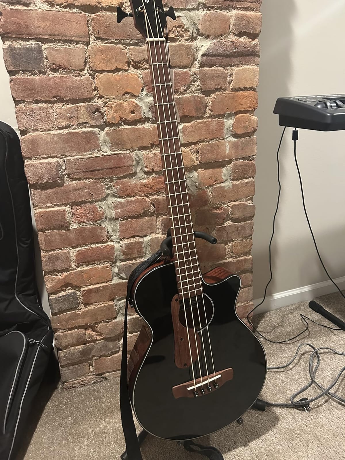 Ibanez AEGB24E AEG Acoustic-electric Bass Guitar - Mahogany Sunburst High Gloss customer photo 1