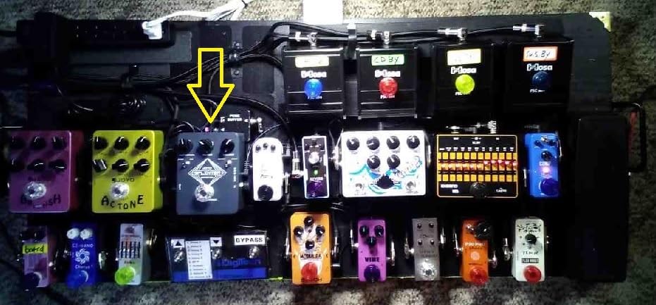JOYO Analog Distortion Guitar Pedal, FAT/MOSFET Toggle with DISTORTION/FILTER/VOLUME Control, True Bypass (SPLINTER JF-21) customer photo 1