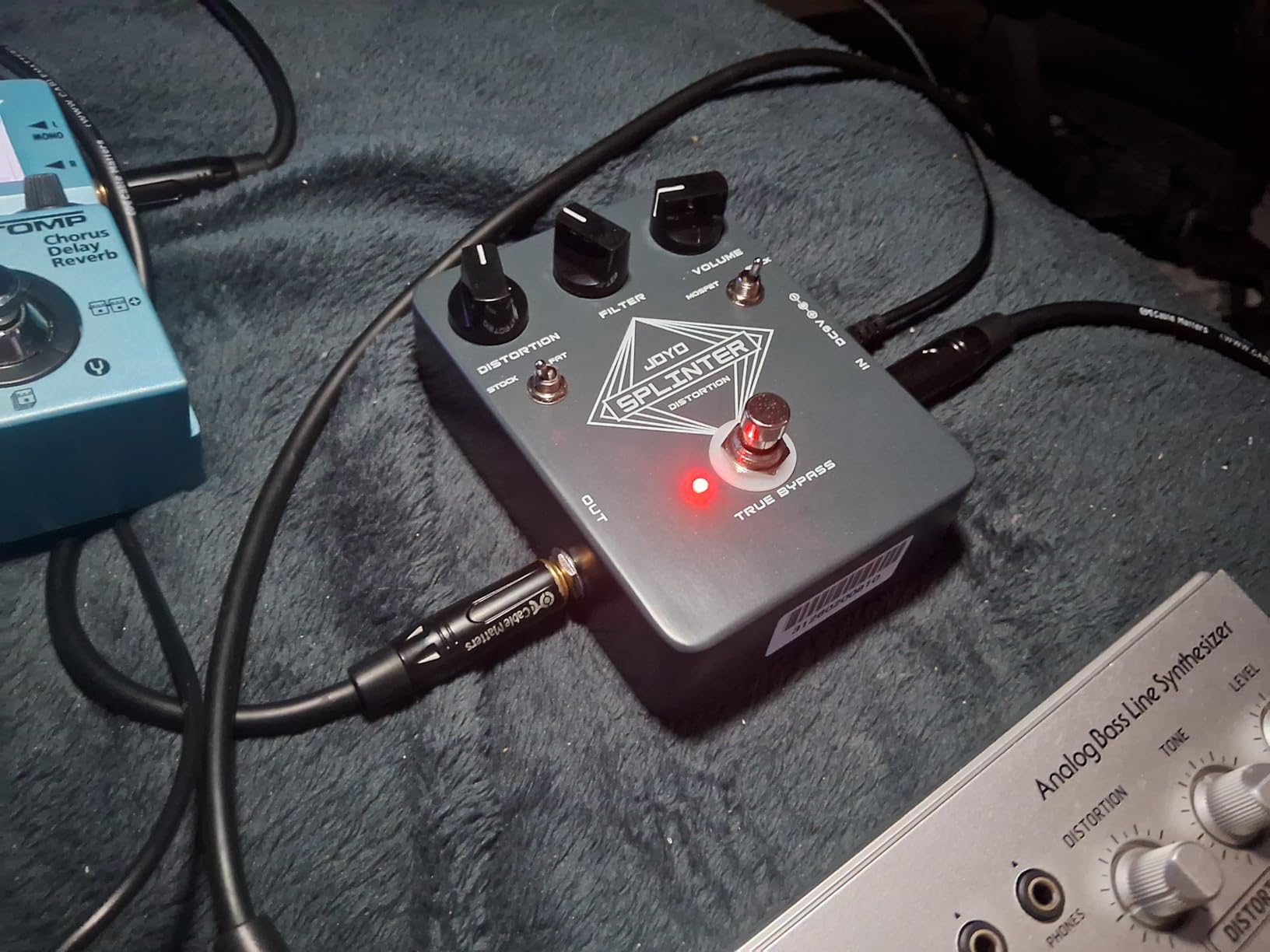 JOYO Analog Distortion Guitar Pedal, FAT/MOSFET Toggle with DISTORTION/FILTER/VOLUME Control, True Bypass (SPLINTER JF-21) customer photo 2