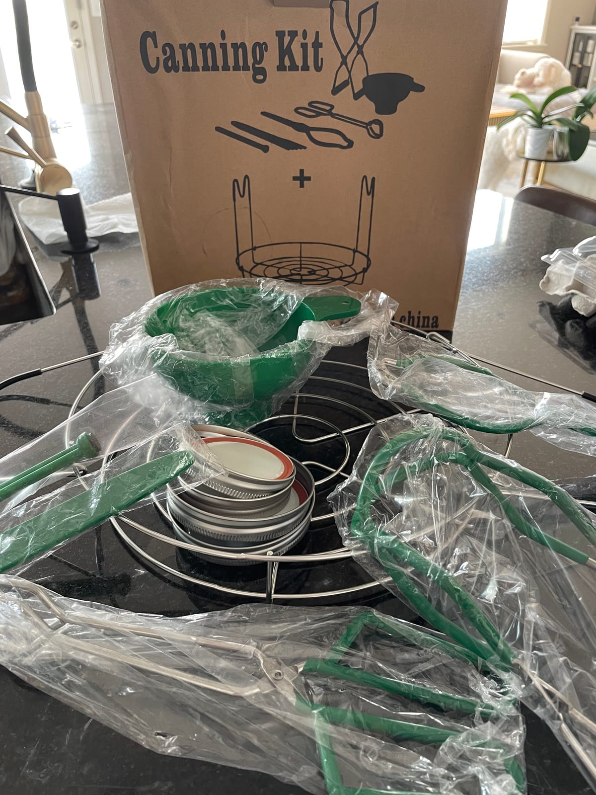 HOMMES Canning Supplies Starter Kit For Mason Jars - Pot, Funnel, Lifter, Wrench, Tongs, Lid Lifter & Bubble Remover customer photo 2