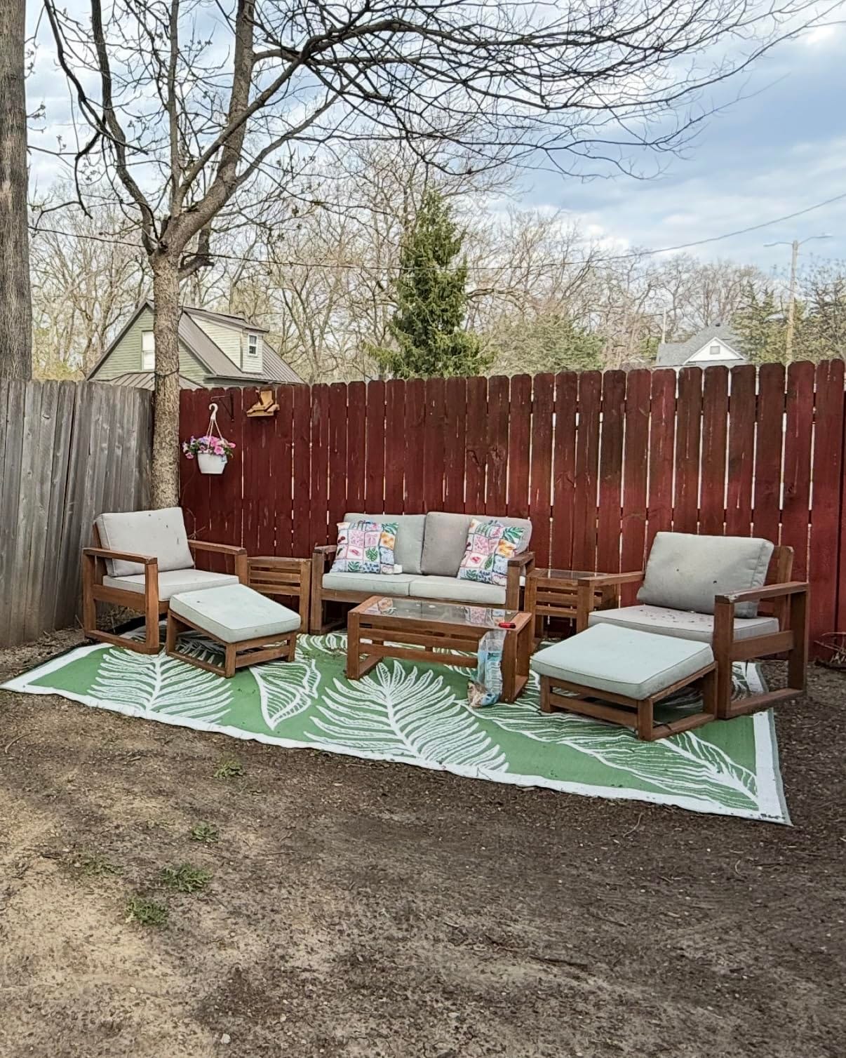 loriano Patio Furniture Cover Set, 4 Piece Outdoor Furniture Cover Waterproof, 600D Heavy Duty Lawn Patio Set Covers customer photo 1