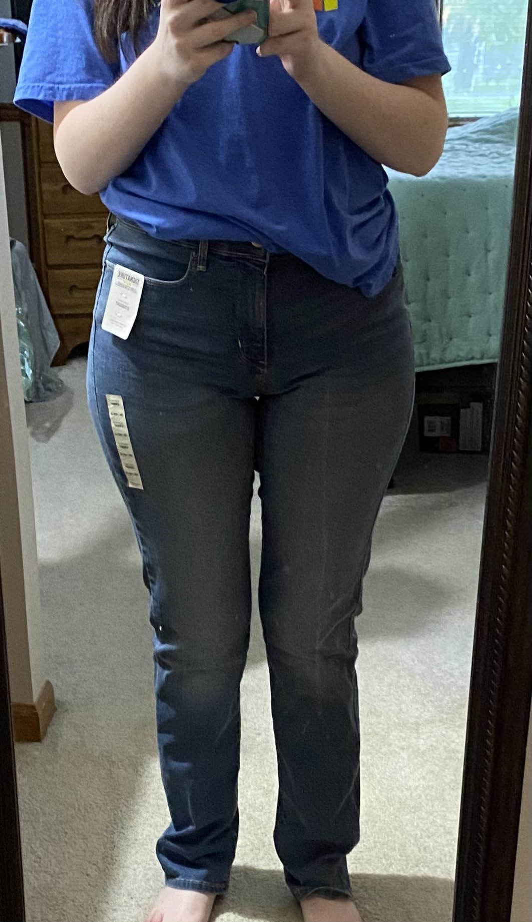 Levi Strauss Signature Gold Women's Totally Shaping Mid Rise Straight Jeans customer photo 2