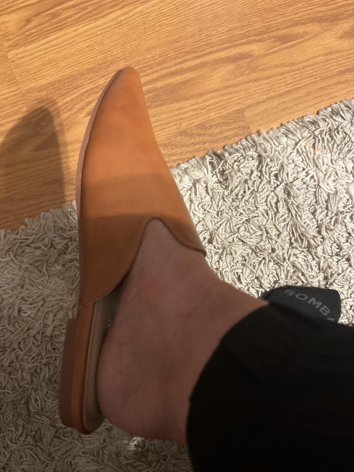 Tilocow Pointed Toe Mules for Women Slip On Backless Flats customer photo 1