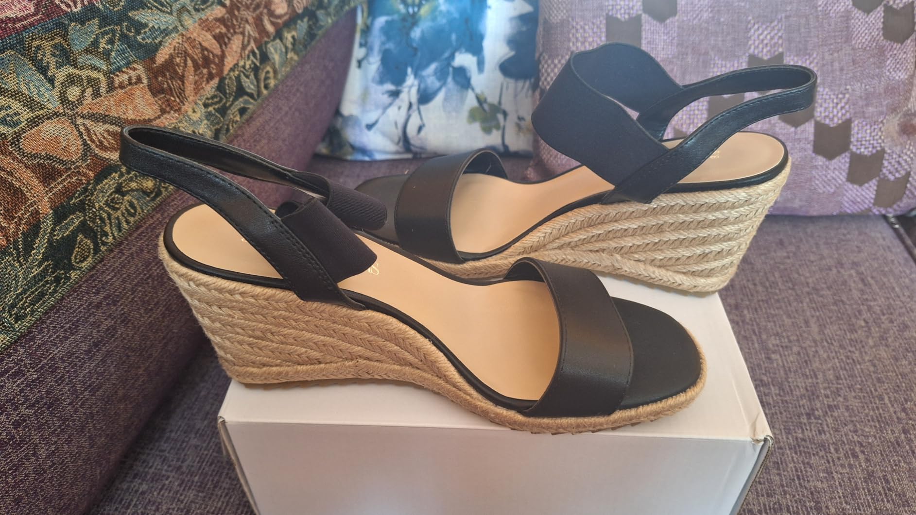 DREAM PAIRS Women's Wedge Platform Summer Sandals customer photo 2