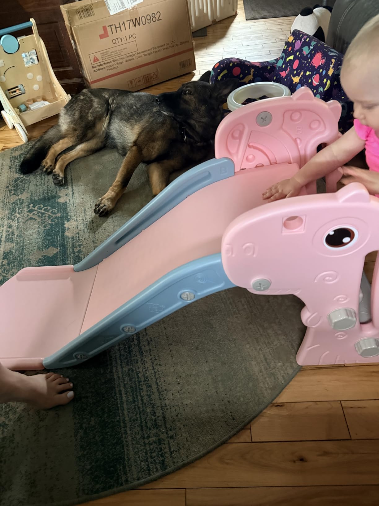Nyeekoy 3 in 1 Toddler Slide Indoor & Outdoor Playground customer photo 1