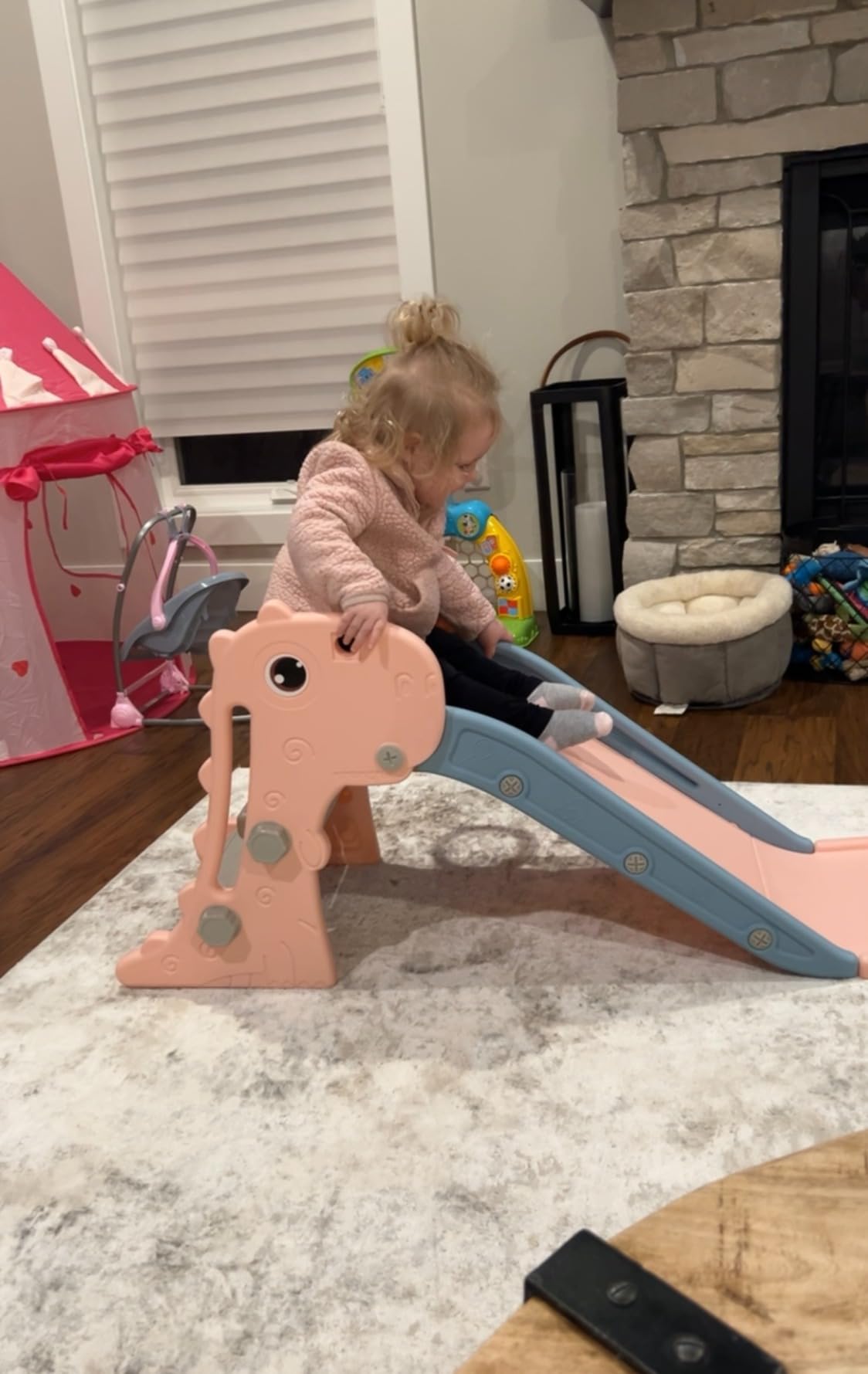 Nyeekoy 3 in 1 Toddler Slide Indoor & Outdoor Playground customer photo 2