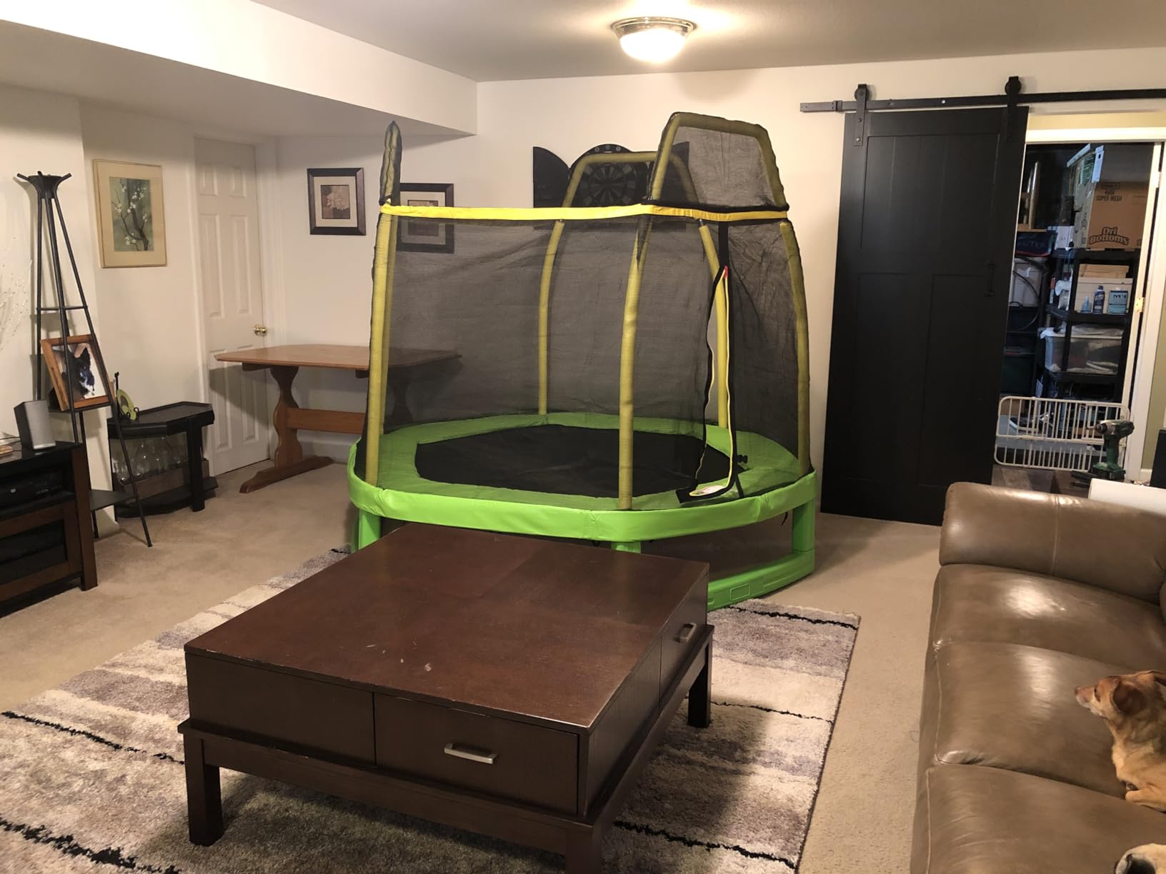 Giantex 7 Ft Trampoline for Kids, Heavy Duty Steel Frame Small Mini Toddler Trampoline, Great Gifts for Boys Girls, Outdoor Indoor Kids Trampoline with Net, for Age 3-8 customer photo 2