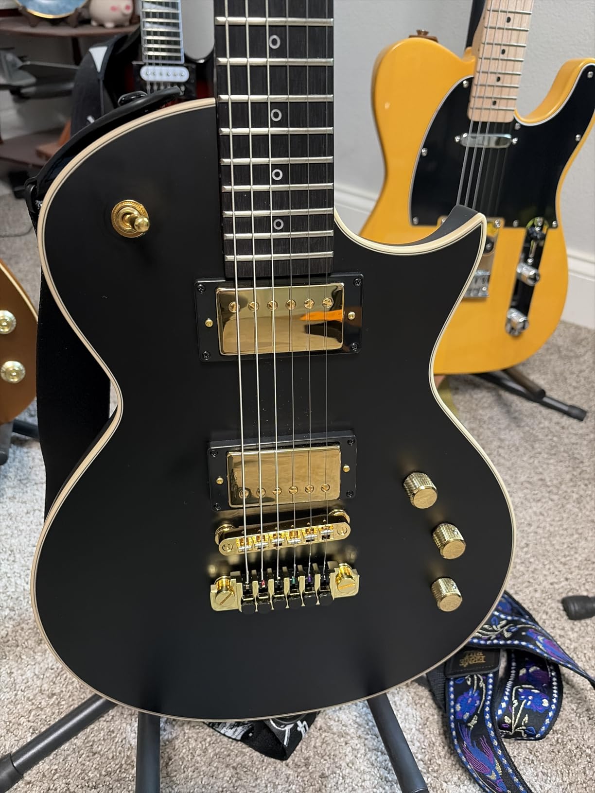 Alnico 2 classic 57+ Guitar Humbucker Pickups Bridge and Neck For Les Paul style Guitar Chrome customer photo 2