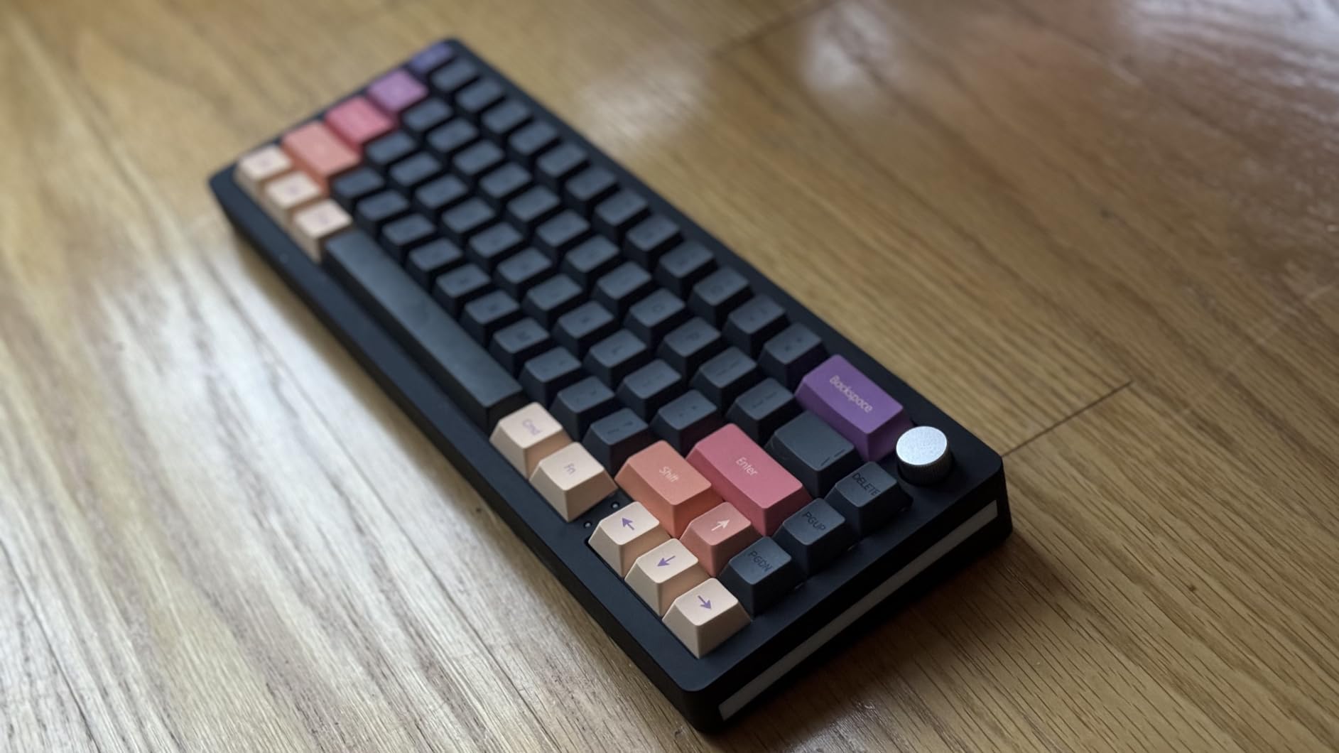 145 Apricot Yellow Korean Dye-Sub Mac Keycaps Thick PBT Cherry Profile Key caps for TKL 61 64 68 75 87 96 104 108 GMMK MX Mechanical Keyboard customer photo 1