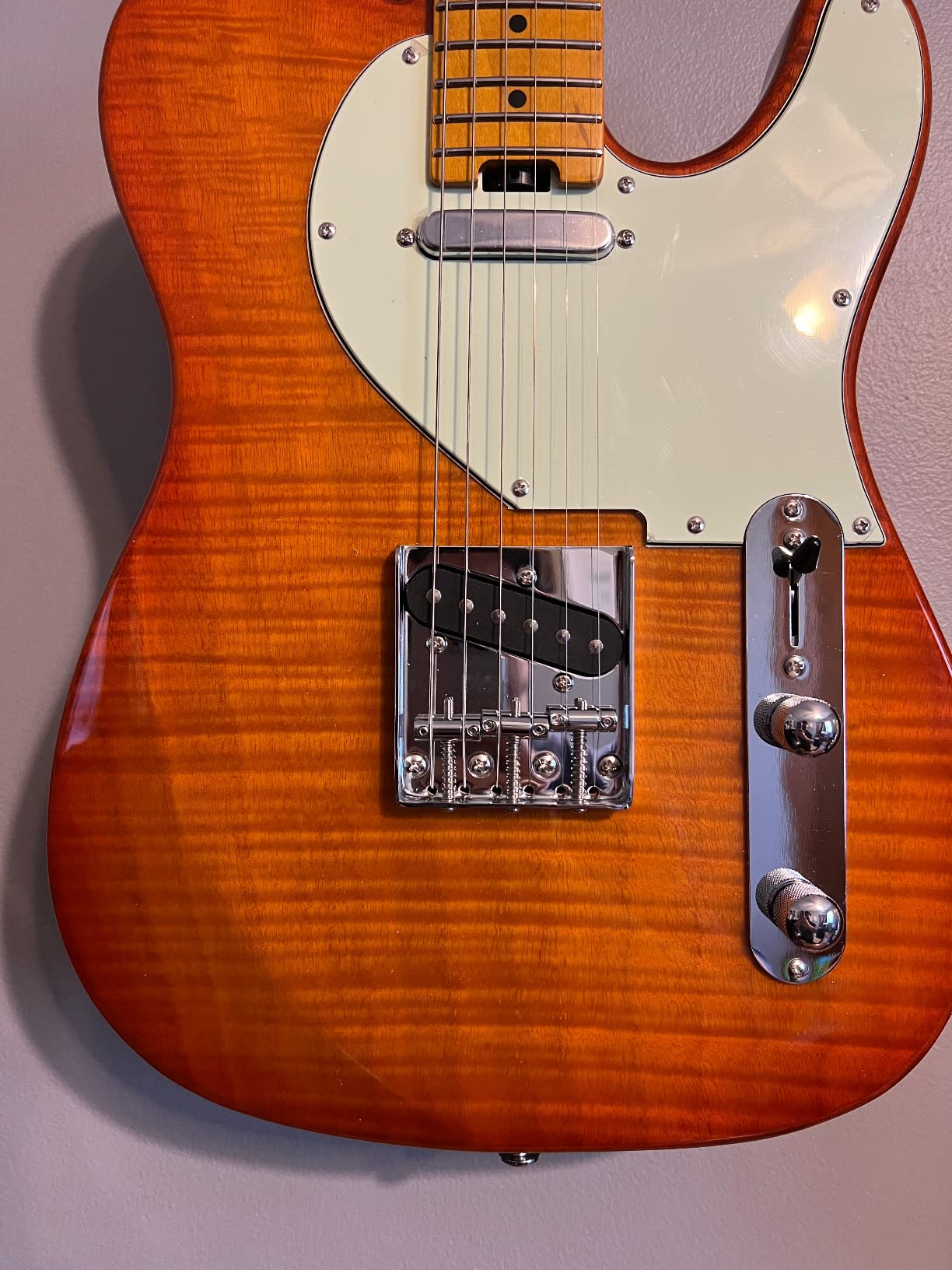 EART NK-C1 Solid Electric Guitar Flame Maple Roasted Neck 22F customer photo 1