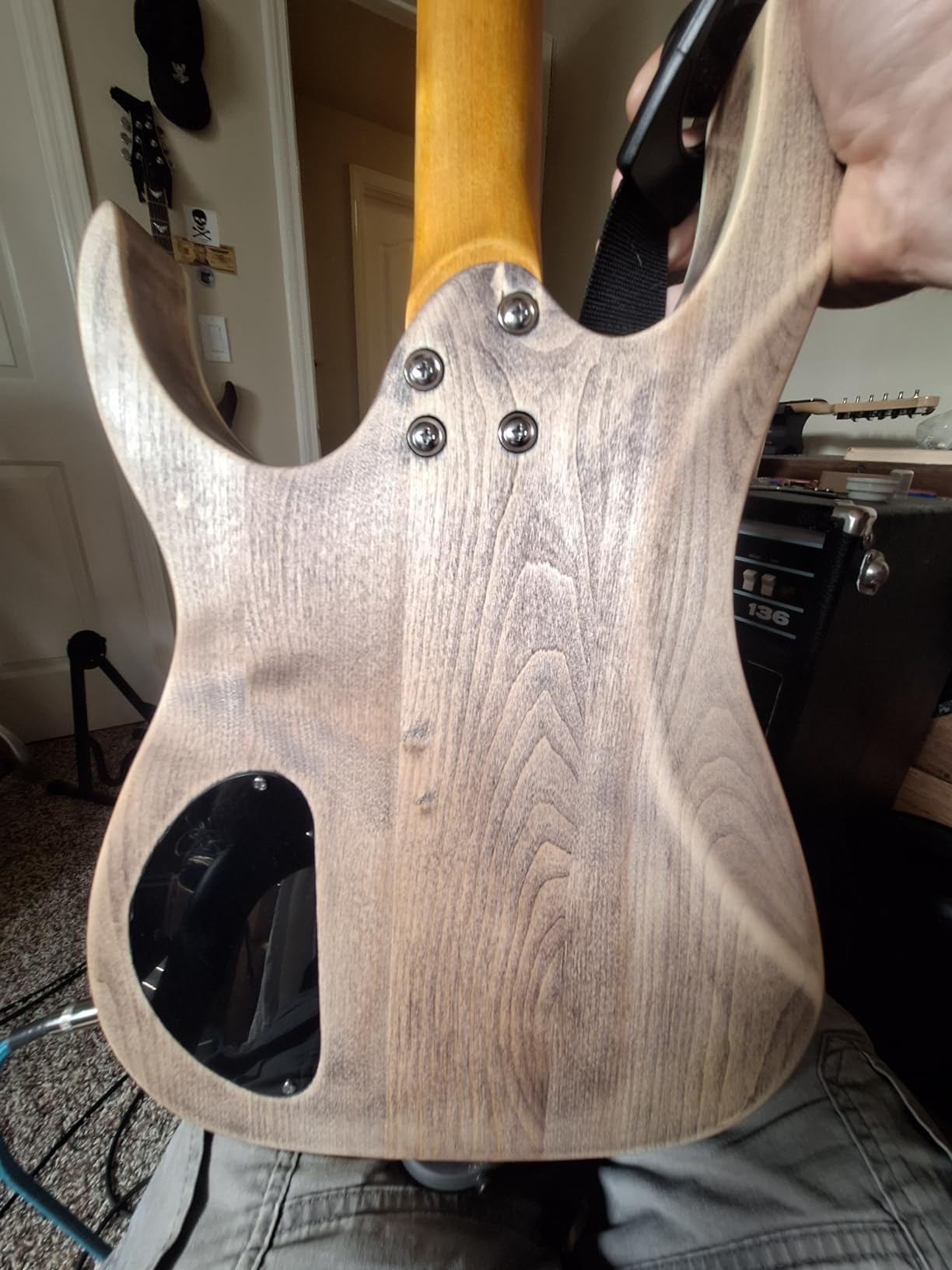 DIY Electric Guitar Kit Beginner Kit Basswood Body with F-hole | Flamed Maple Veneer Top, Hard Maple Neck, Rosewood Fretboard, 6 String Right Handed, Chrome Hardware, Build Your Own Guitar customer photo 1