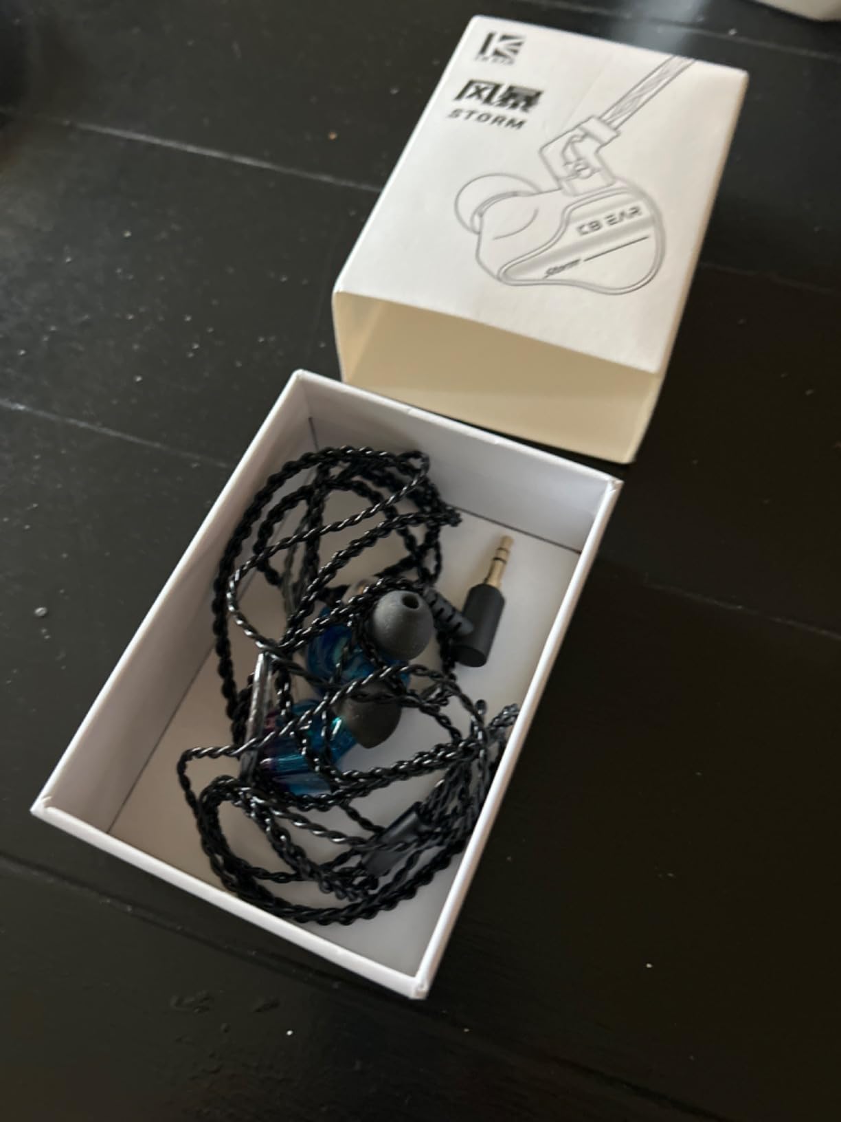 YINYOO KBEAR Storm Professional in Ear Monitor Earphones for Singers Drummers Musicians Bassists, Custom Wired Earbuds in Ear Headphones IEM, Hi Res Detachable OFC Silver-Plated Cable customer photo 2