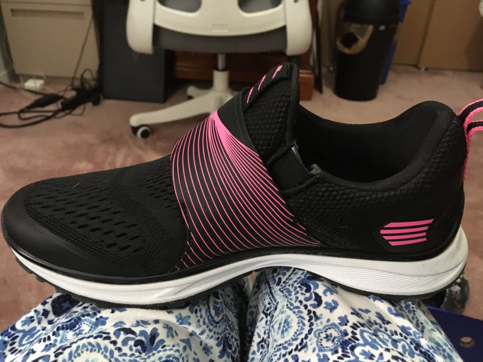Women's Indoor and Outdoor Cycling Shoes - Comfortable and Breathable - Compatible With SPD Cleats customer photo 2