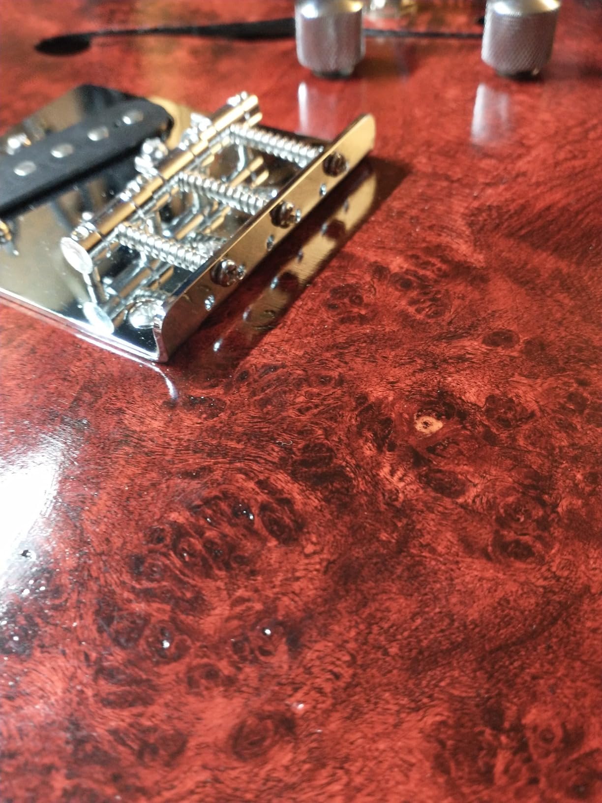 DIY Electric Guitar Kit Beginner Kits Birdseye Maple veener top Mahogany Body Mahogany Neck Chrome Hardware Right Handed Build Your Own Guitar customer photo 2