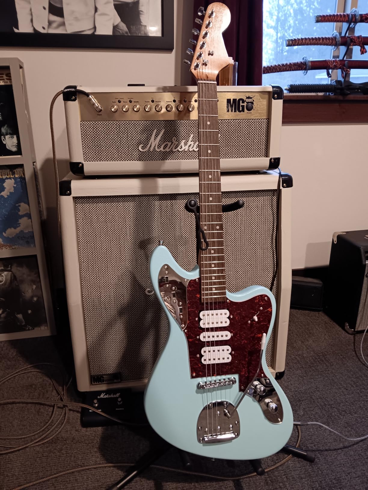 DIY Electric Guitar Kit Beginner Kit JazzmasterStyle Mahogany Body customer photo 2