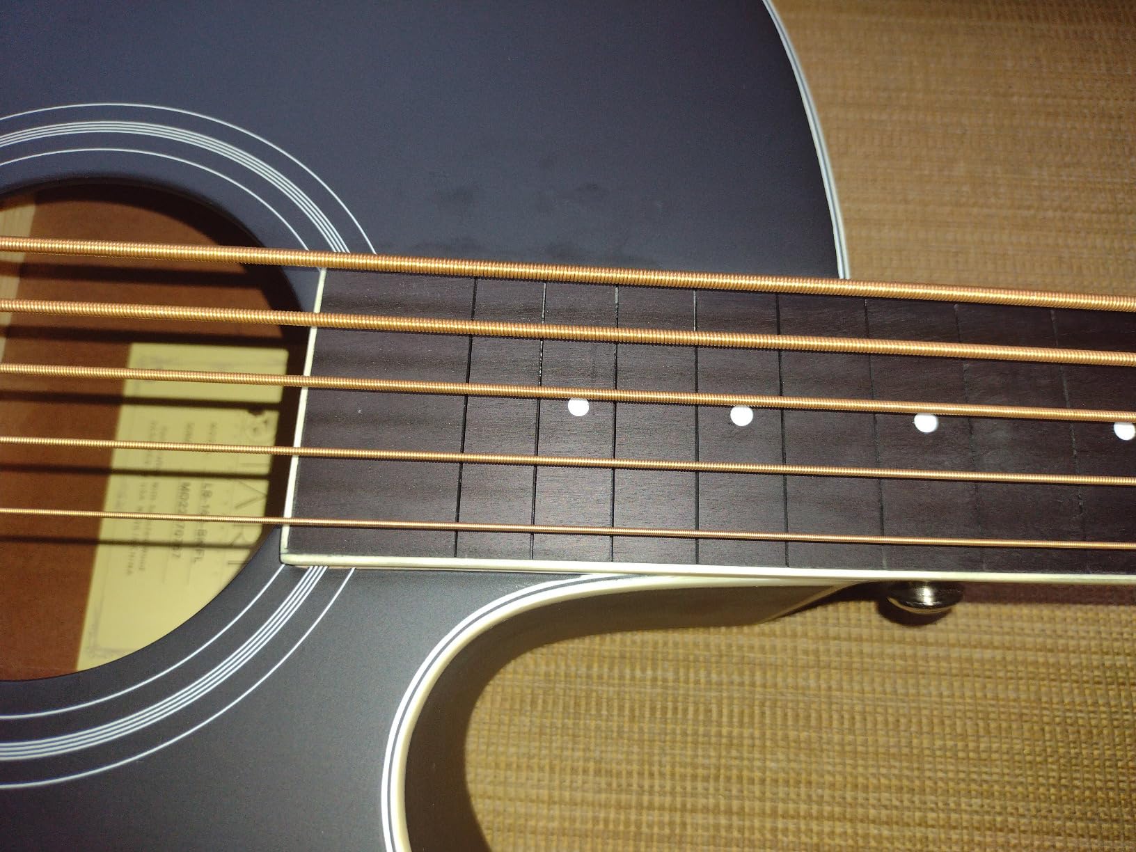 TARIO Fretless 5 String Electric Acoustic Bass spruce top Mahogany back & sides (Fretless) customer photo 1