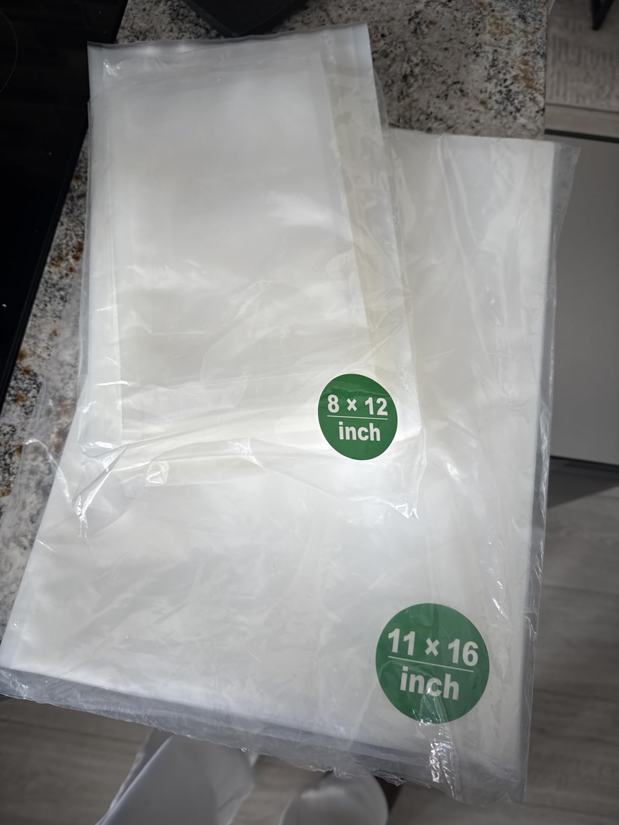 Syntus 150 Pcs Vacuum Sealer Bags for Food, 8x12+11x16+6x10, BPA Free customer photo 2