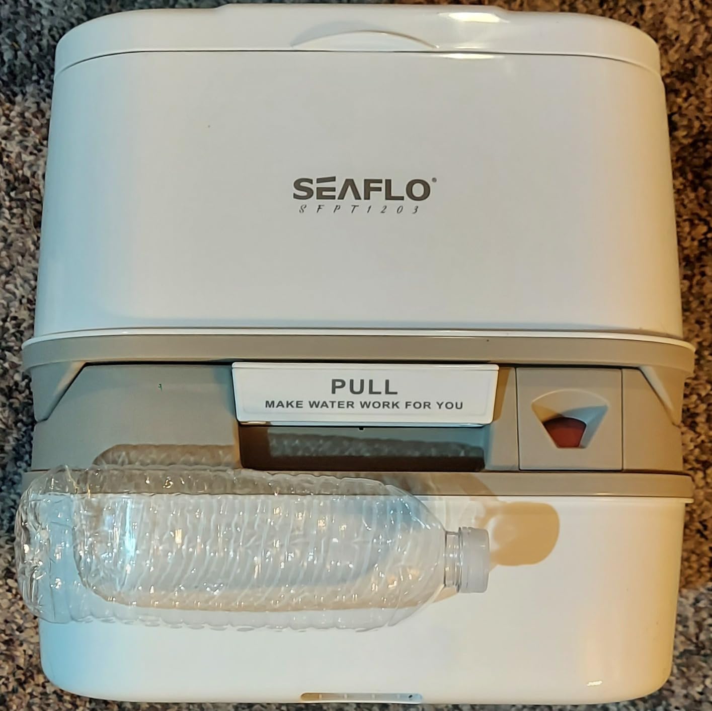 SEAFLO 12L Premium Portable Travel Toilet - 3.2 Gallon Waste Tank, 2.6 Gallon Fresh Water Tank, Manual Flush, Camping RV Travel, Compact Outdoor Emergency Toilet, SFPT-12-03, 4-Year Warranty customer photo 1