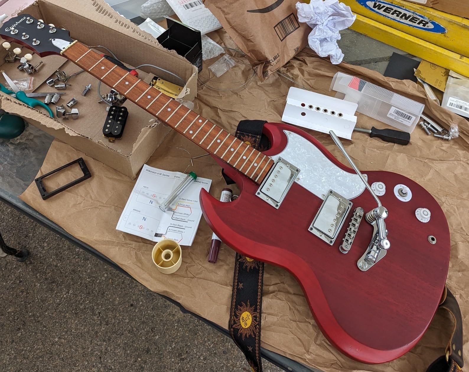 Wilkinson Vintage Tone Alnico 5 Humbucker Pickups Set for Les Paul Style Electric Guitar, Chrome customer photo 2