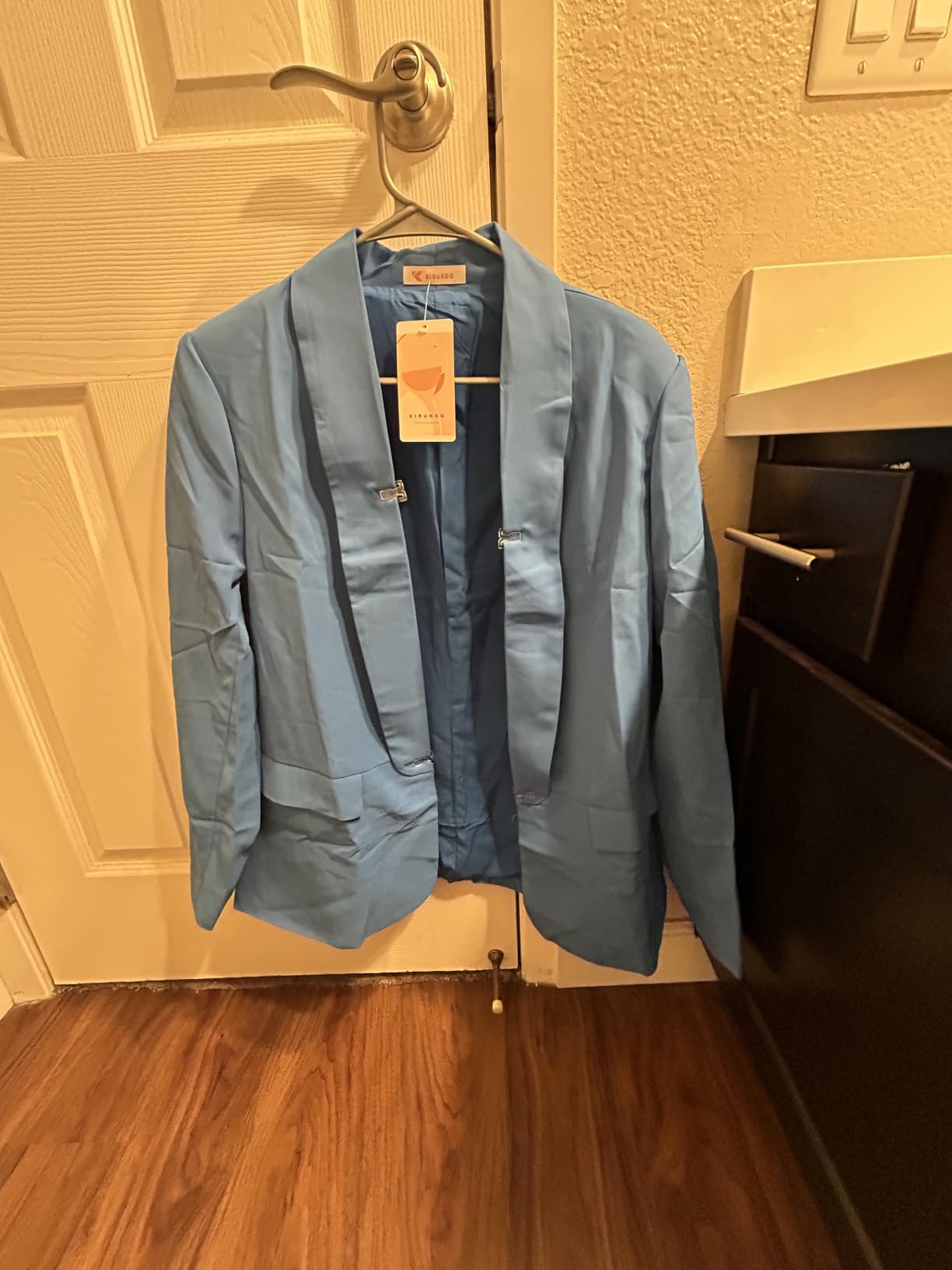 KIRUNDO Oversized Blazers for Women Business Casual Jackets customer photo 2