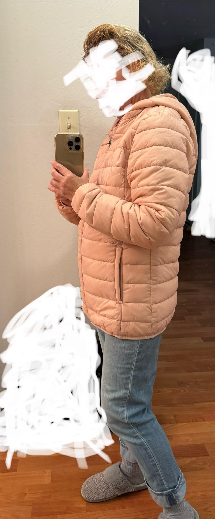 MAGCOMSEN Womens Puffer Jacket with Hood Quilted Lightweight Packable Coat customer photo 2