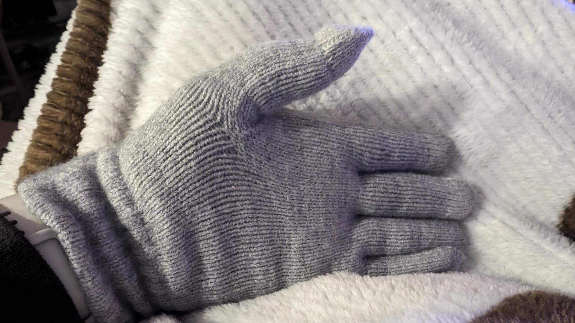 REACH STAR 2 Pairs Winter gloves for women Touch screen Elastic Thermal knit Lining Warm Gloves for Cold weather customer photo 1