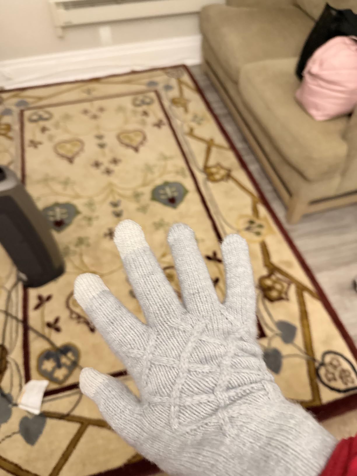 REACH STAR 2 Pairs Winter gloves for women Touch screen Elastic Thermal knit Lining Warm Gloves for Cold weather customer photo 2