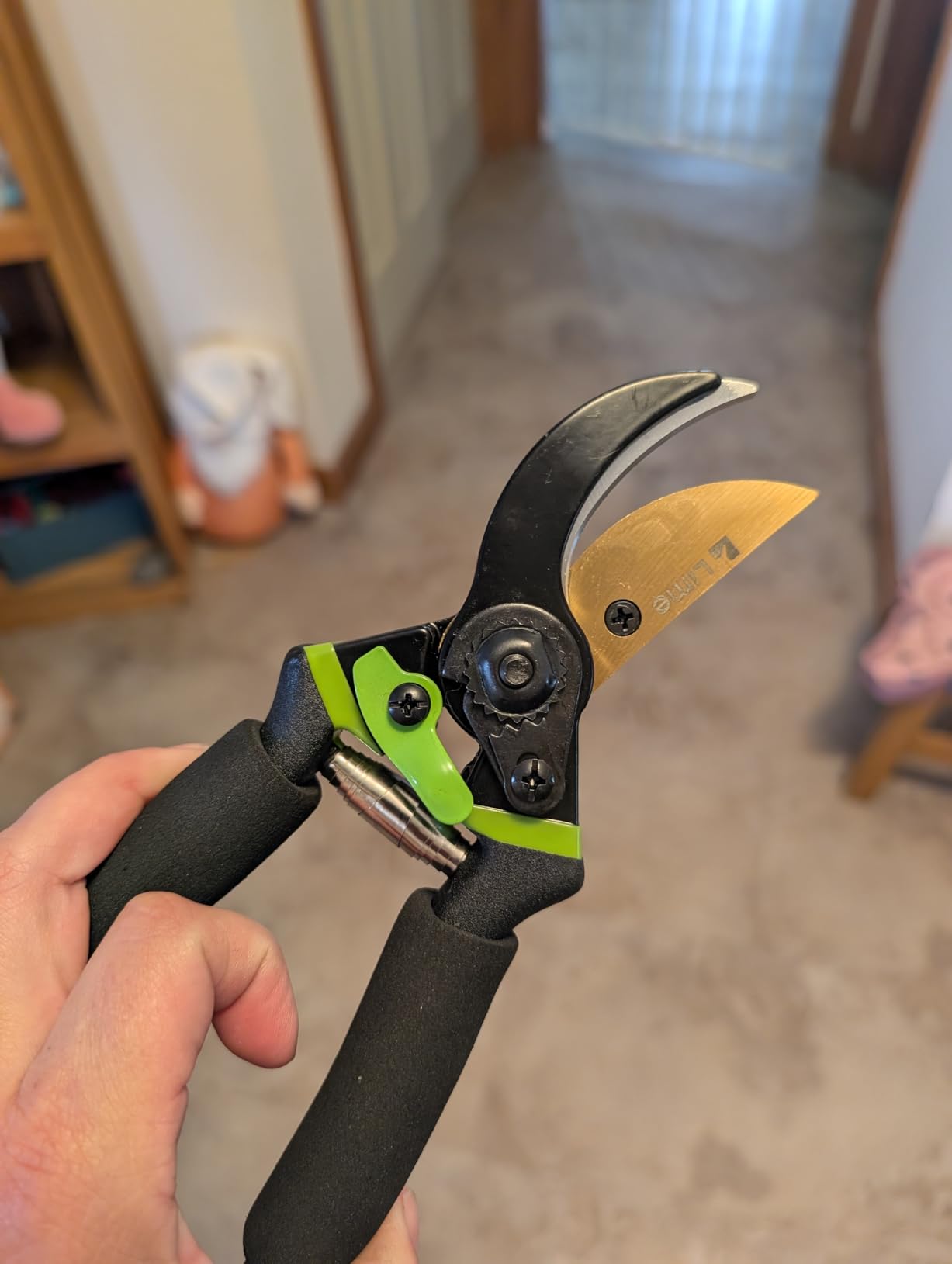 Ultra Sharp Japanese Steel Pruning Shears - Cuts 3X Easier, Weak Hand Arthritis Clippers, Rust-Resistant Titanium Coated Pruner, Effortlessly Cuts 3/4 Inch customer photo 1